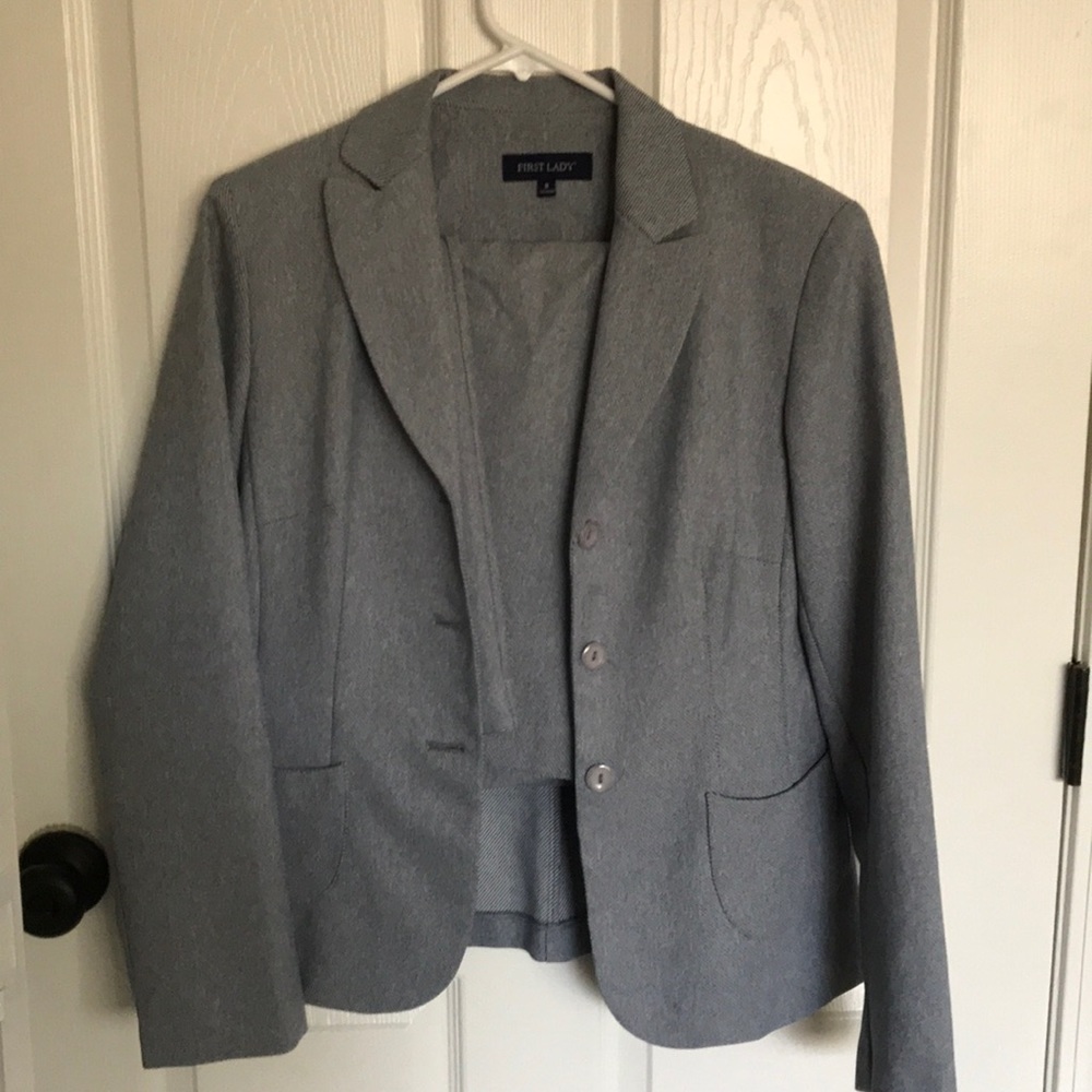 First Lady pants suit with skirt